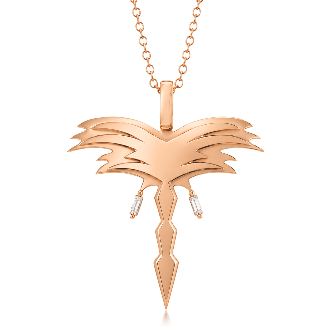 Golden - Palm Pendant - Rose