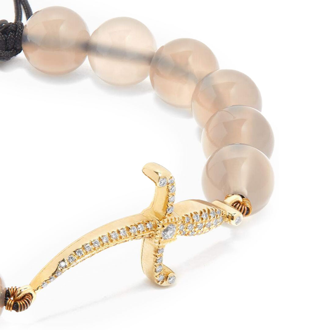 Swords of love-Bead Bracelet - labradorite - Yellow - Charmaleena Jewellery