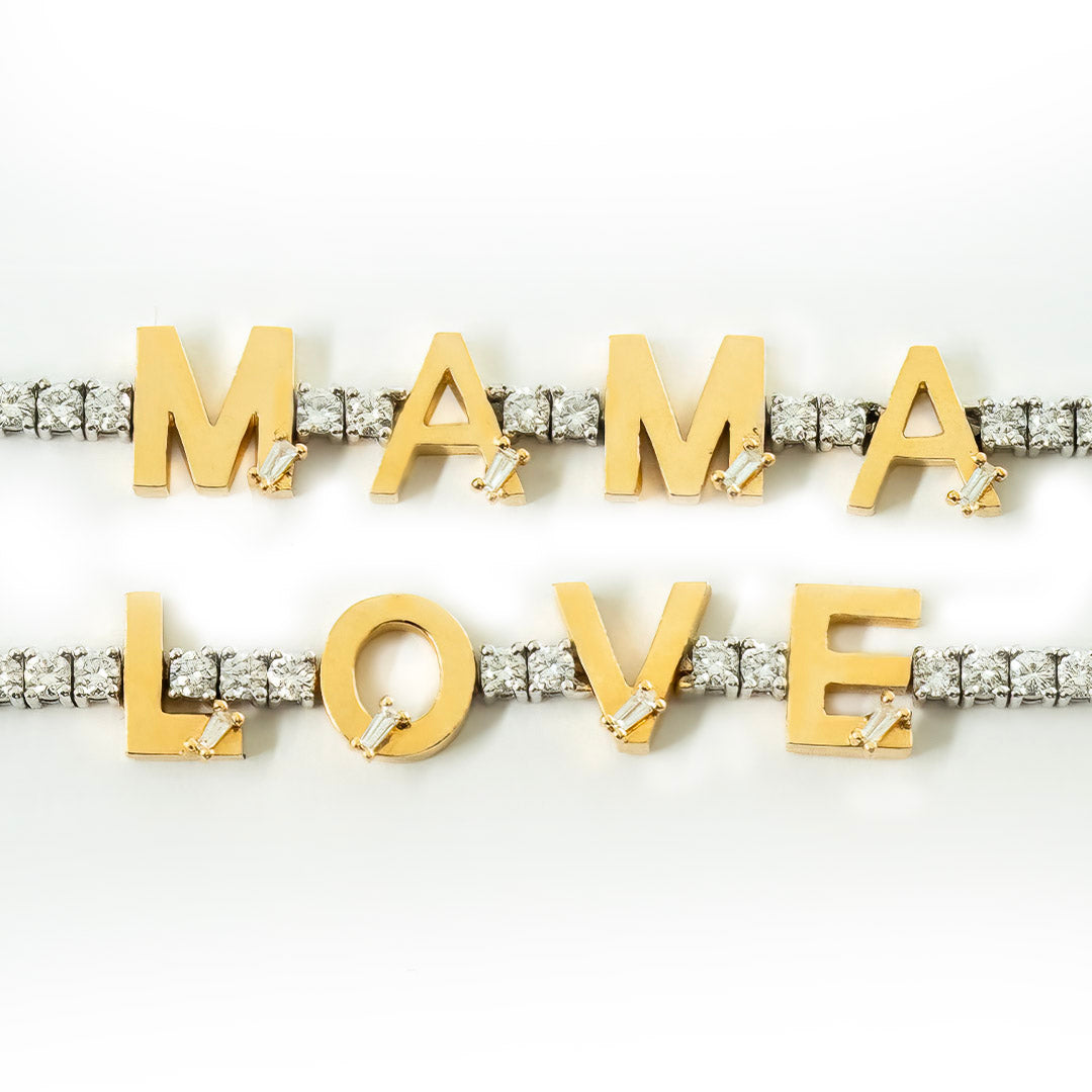 Golden - Tennis MAMA Bracelet
