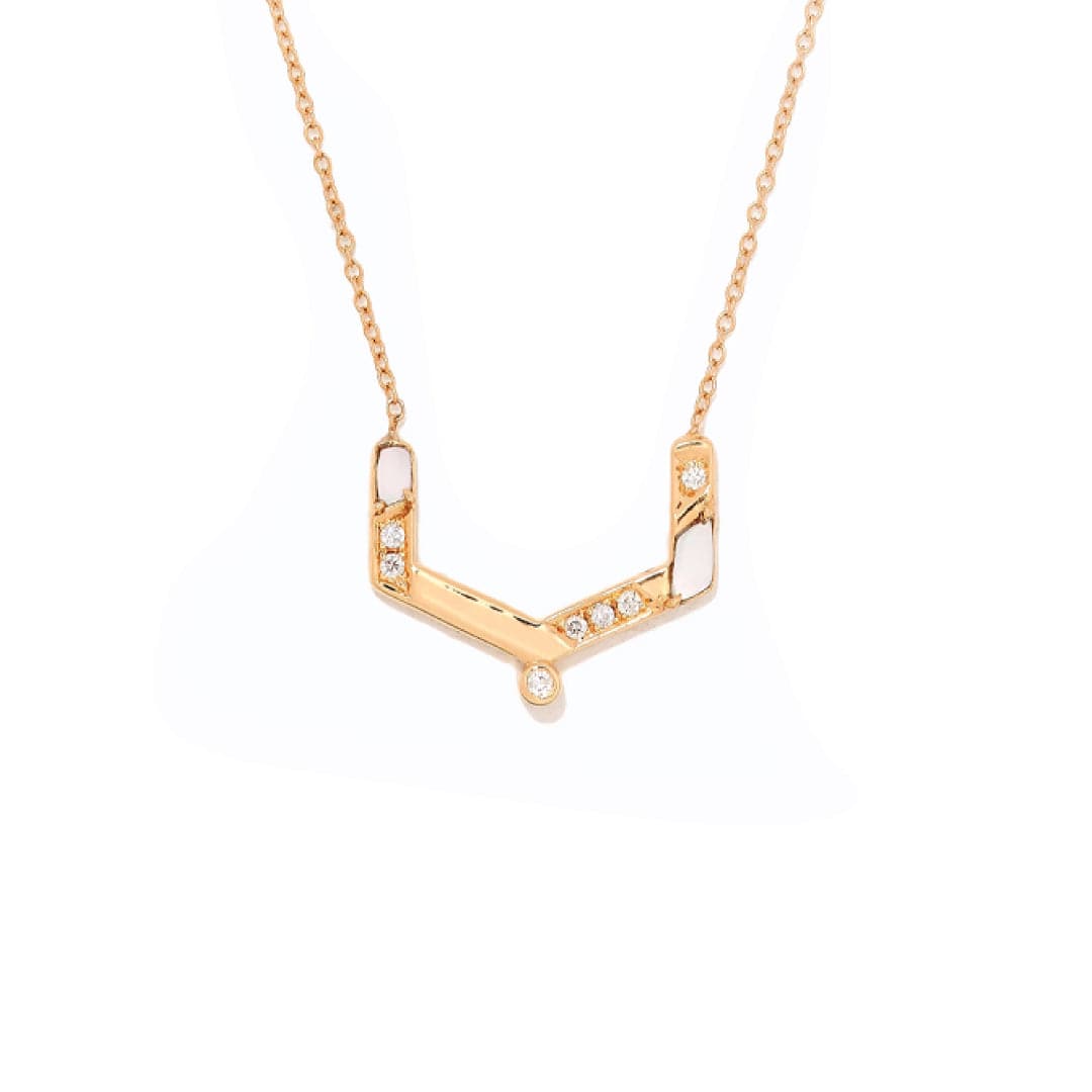 28 Collection Necklace (ب) - White - Charmaleena Jewellery