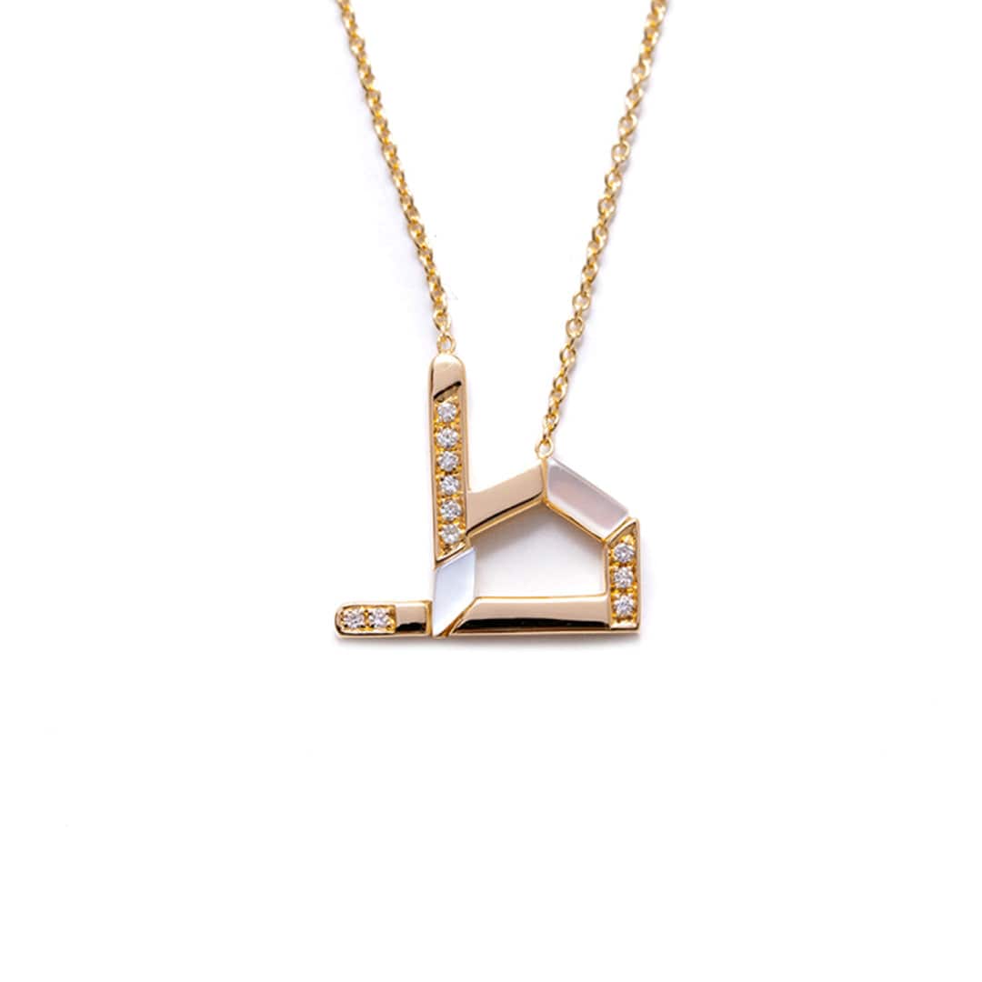 28 Collection Necklace (ط) - White - Charmaleena Jewellery