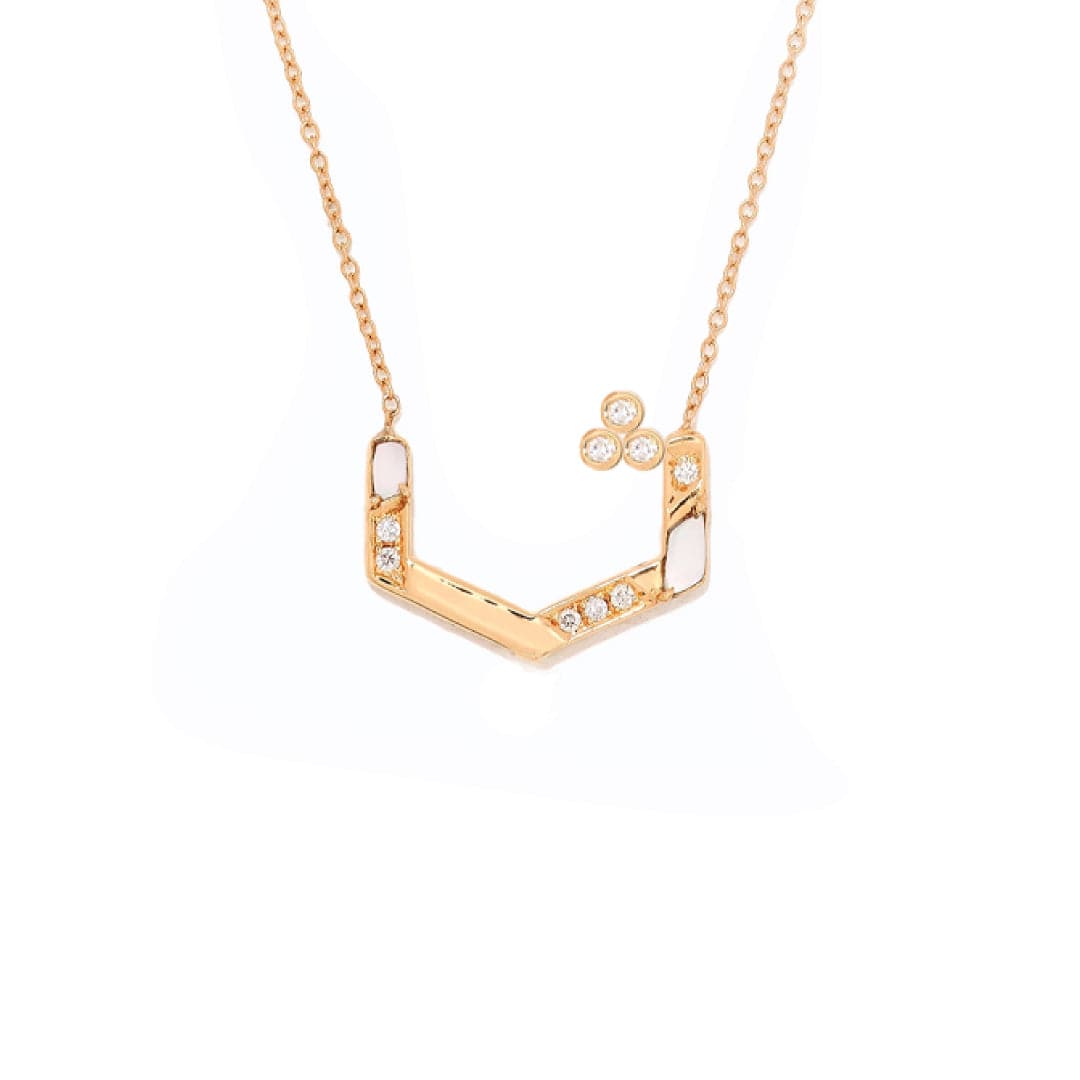 28 Collection Necklace (ث) - White - Charmaleena Jewellery