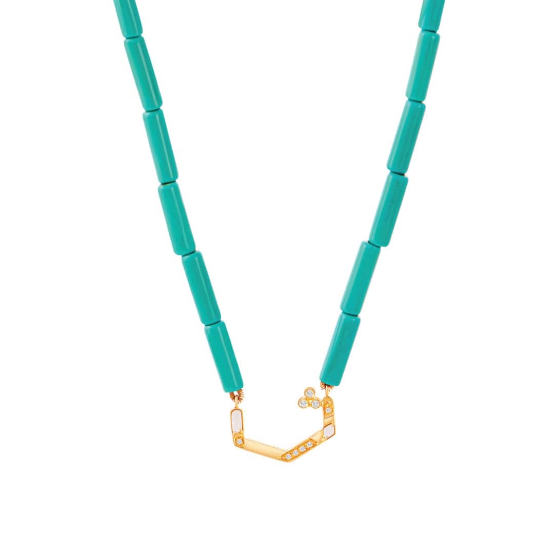 28 Collection Necklace (ث) - White - Charmaleena Jewellery