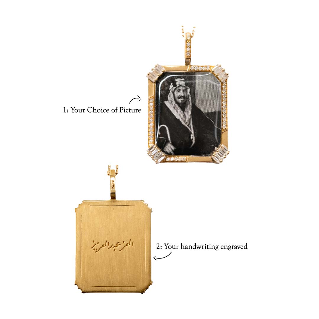 Tales & Treasures -Picture Pendant- Paved - Yellow