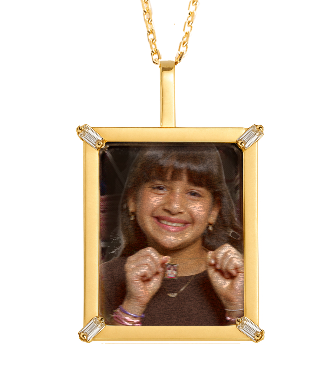 Tales & Treasures -Picture Pendant - Yellow