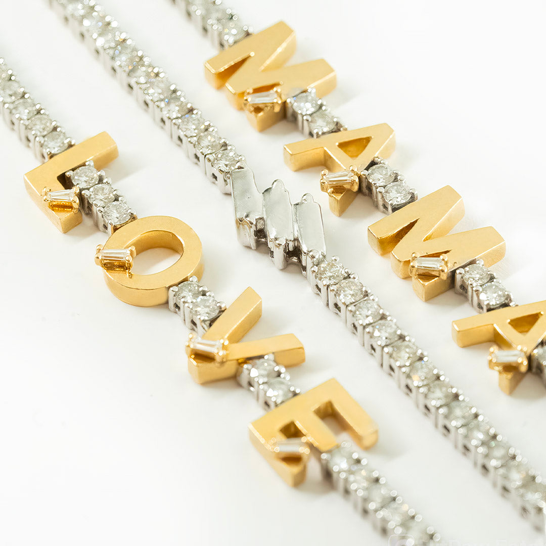 Golden - Tennis MAMA Bracelet
