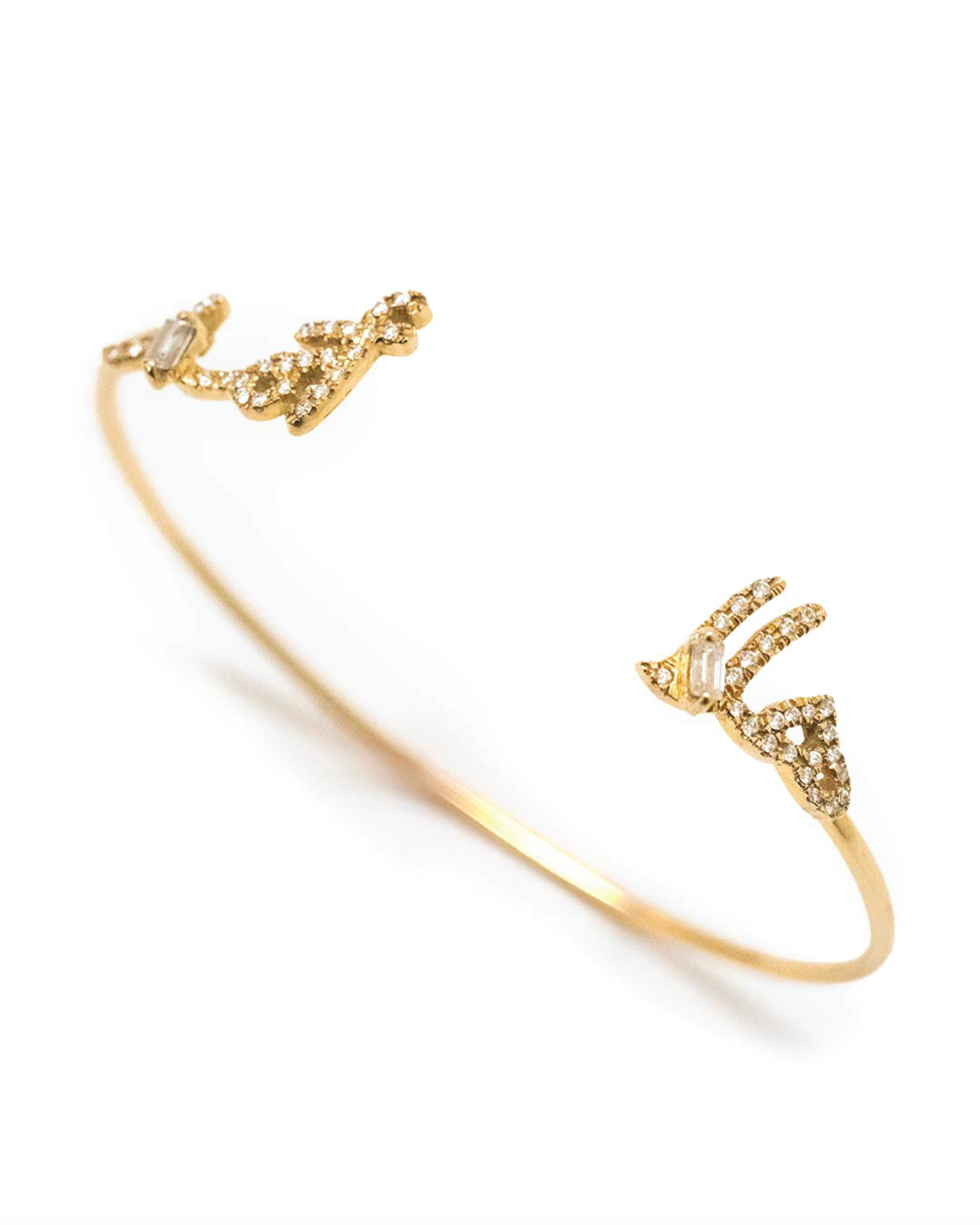 Ca-love-graphy Bangle - Two Names - Paved