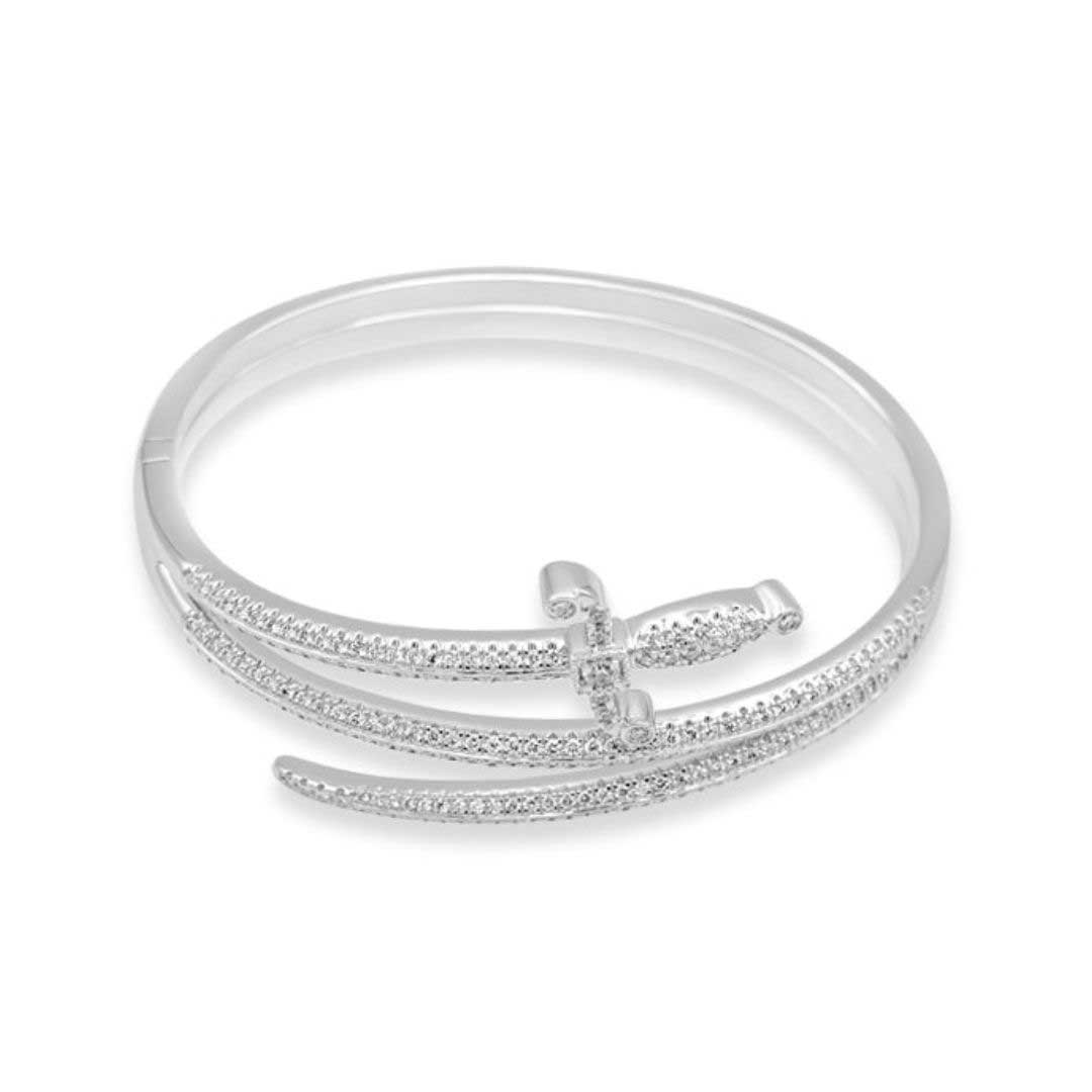 Swords Of Love Double Cuff Bracelet - Charmaleena Jewellery