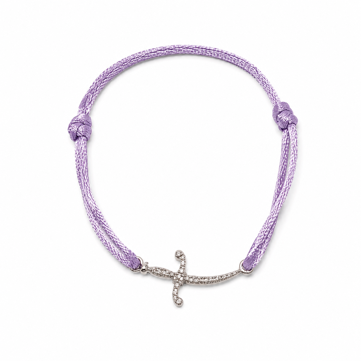 Petite - Swords Of Love Bracelet - Paved - White gold