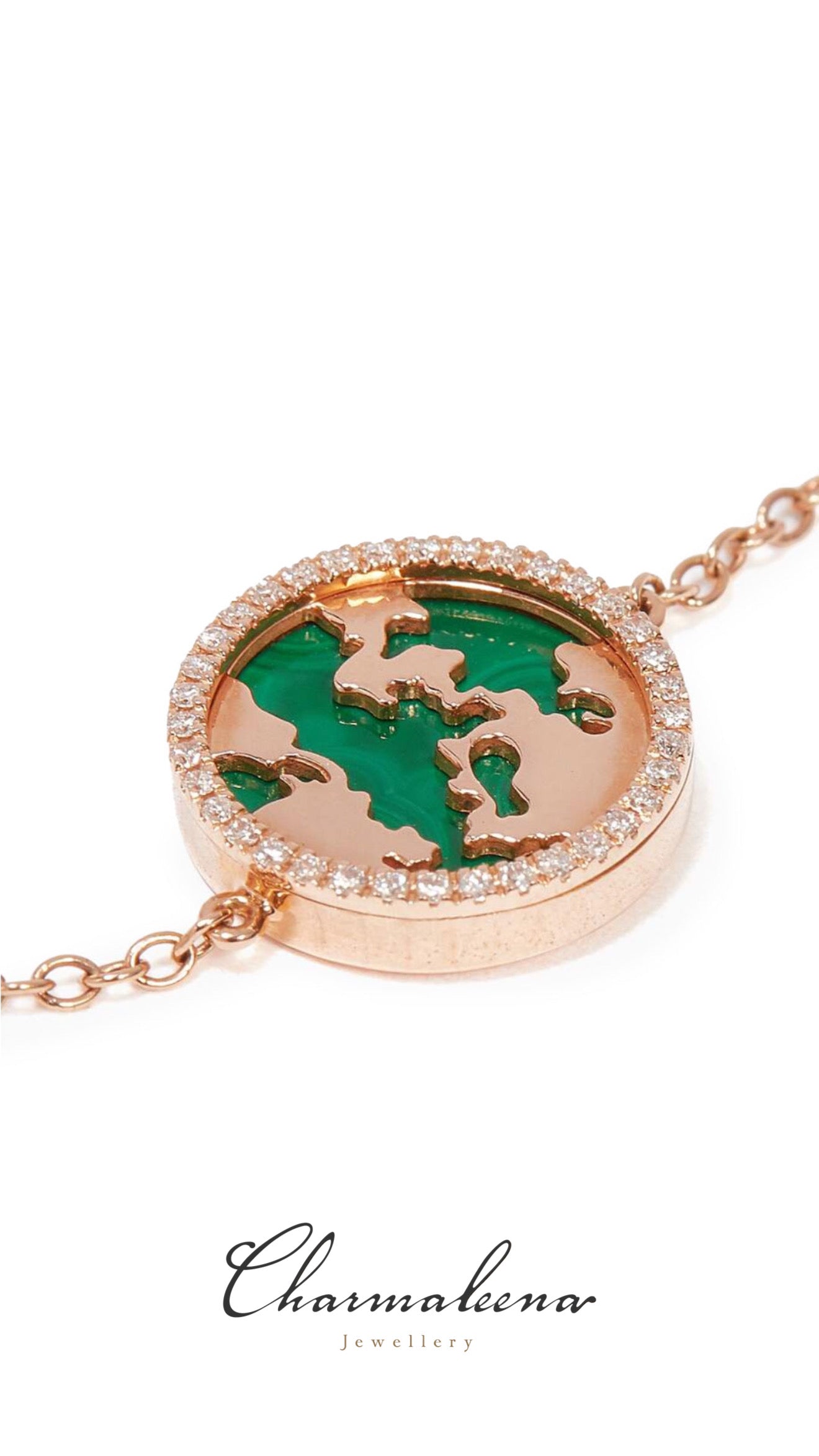 My World Bracelet - Malachite-Yellow - Charmaleena Jewellery