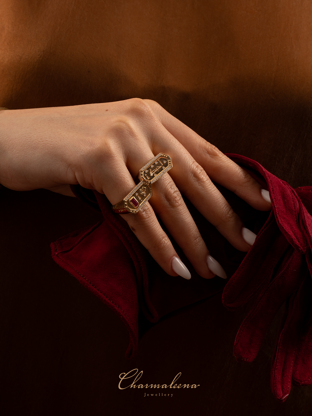 Tales & Treasures- Love Ring - Paved in Diamonds - Charmaleena Jewellery - Diamond Jewellery - Tales & Treasures