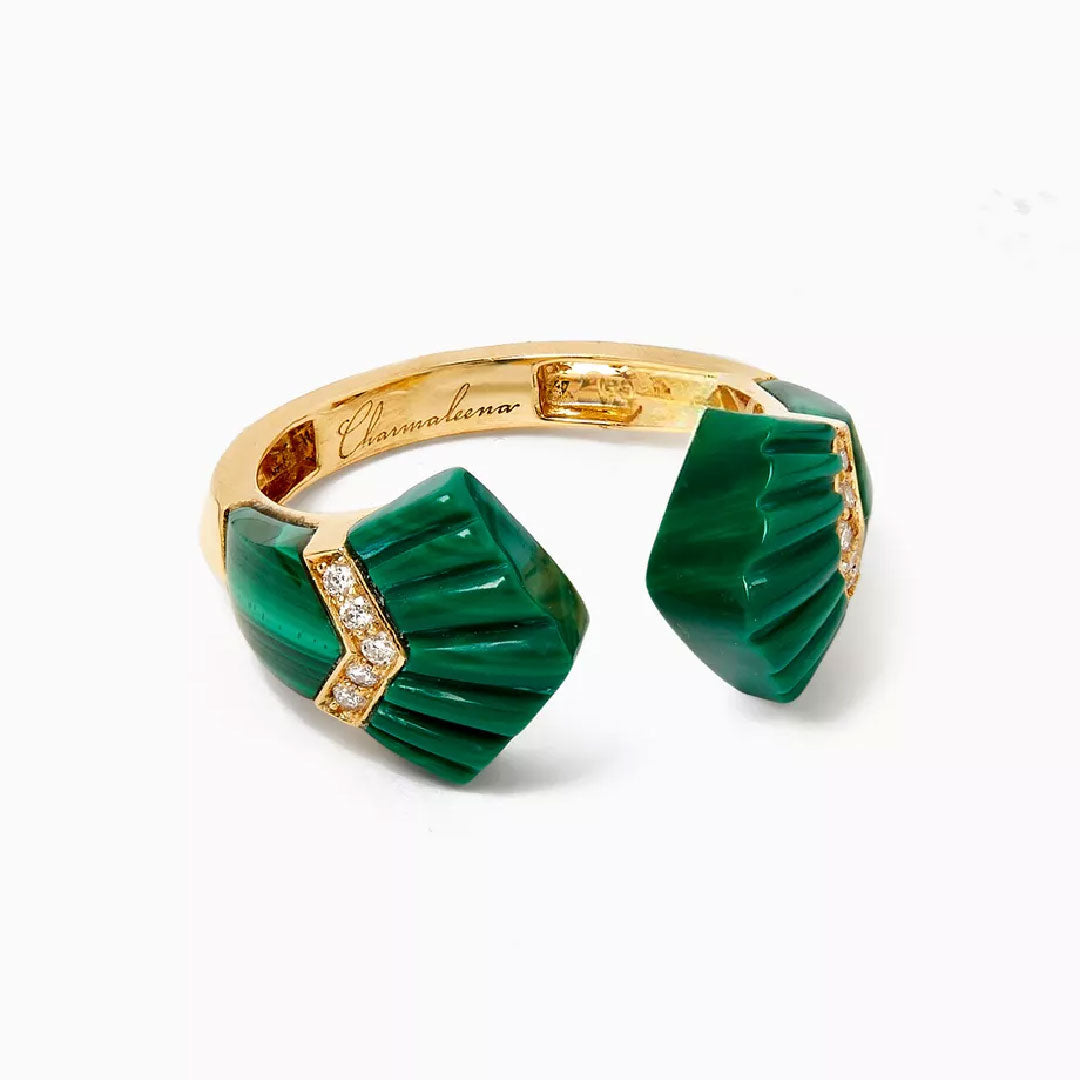 Elements Ring - Malachite - Charmaleena Jewellery
