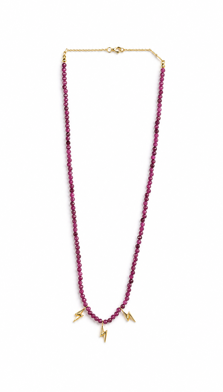 Energy-(Multi Energy) Bead Necklace-Without Diamonds White Mother of pearl