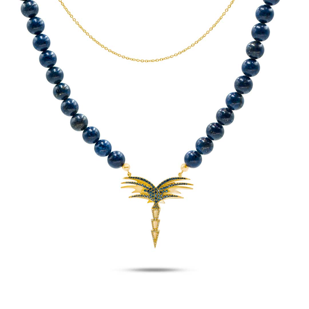 Edges of Nature Beaded Necklace - Charmaleena Jewellery