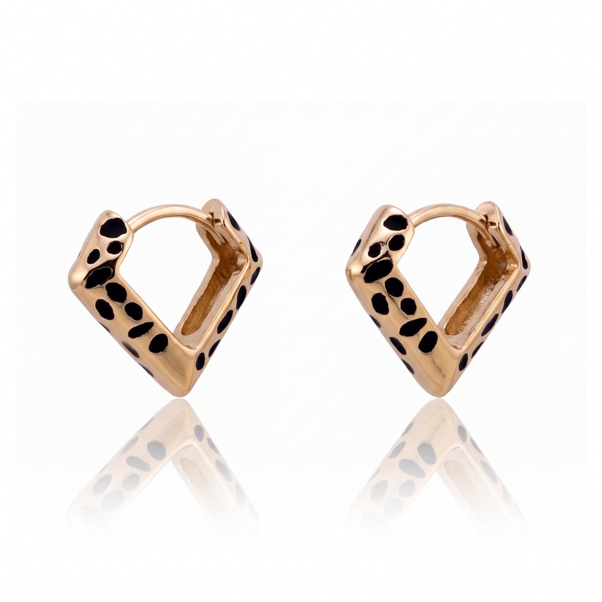 My Heart - Wild At Heart Petite Earrings- Yellow Gold