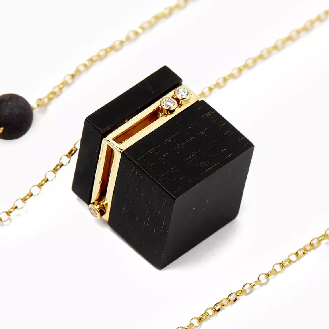 Kaaba Necklace - Paved - Charmaleena Jewellery