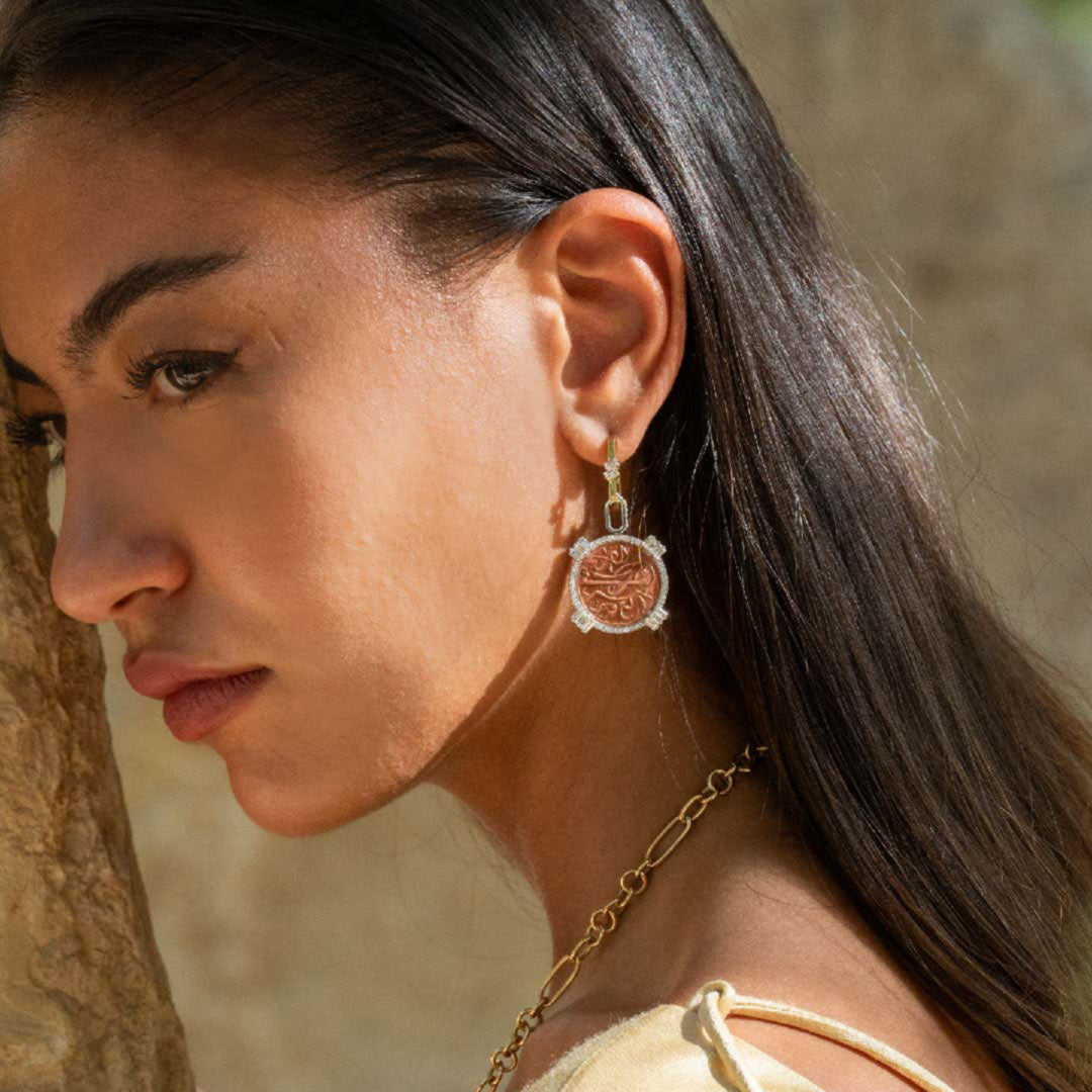 Tales & Treasures - Pendant / Earring - Copper Coin - Charmaleena Jewellery