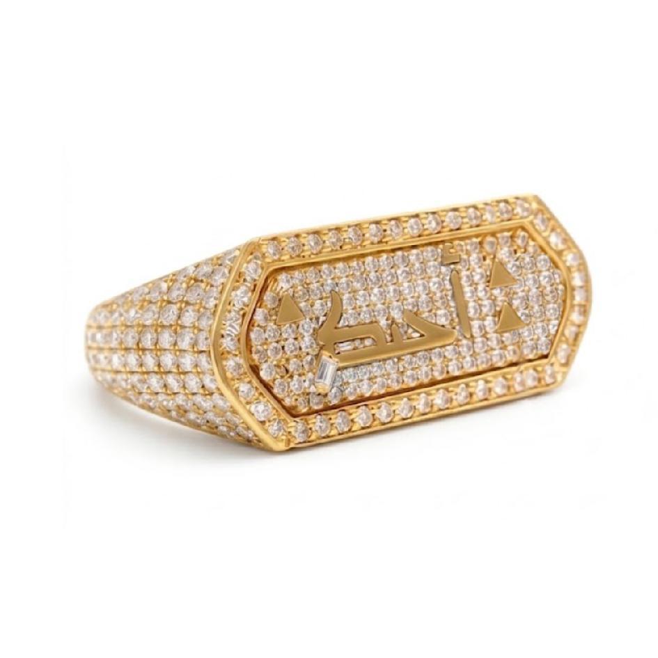 Tales & Treasures- Love Ring-Paved Diamonds - Yellow Gold