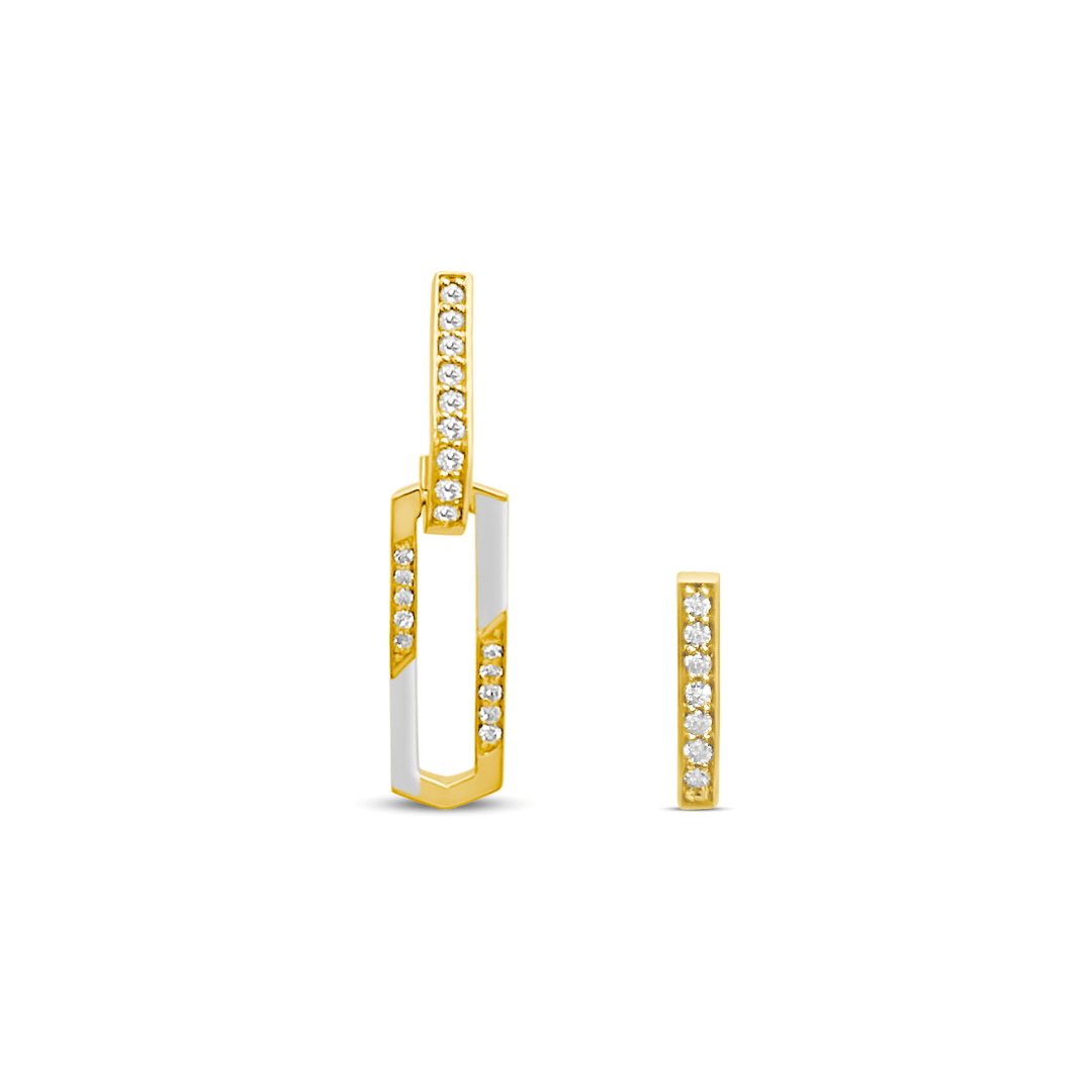 Charmed Earrings - Paved - White - Charmaleena Jewellery