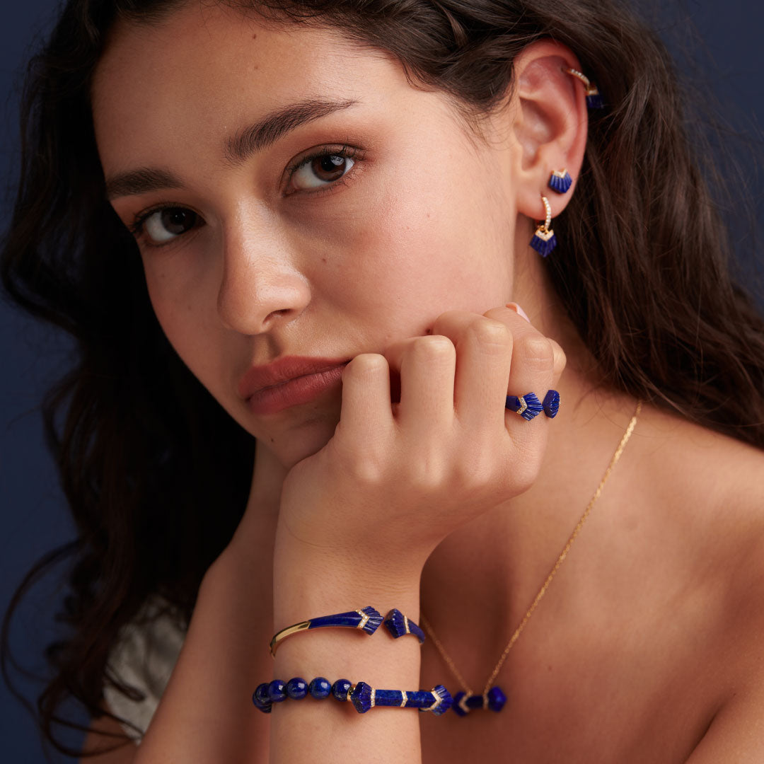 Elements Bangle - Blue - Charmaleena Jewellery