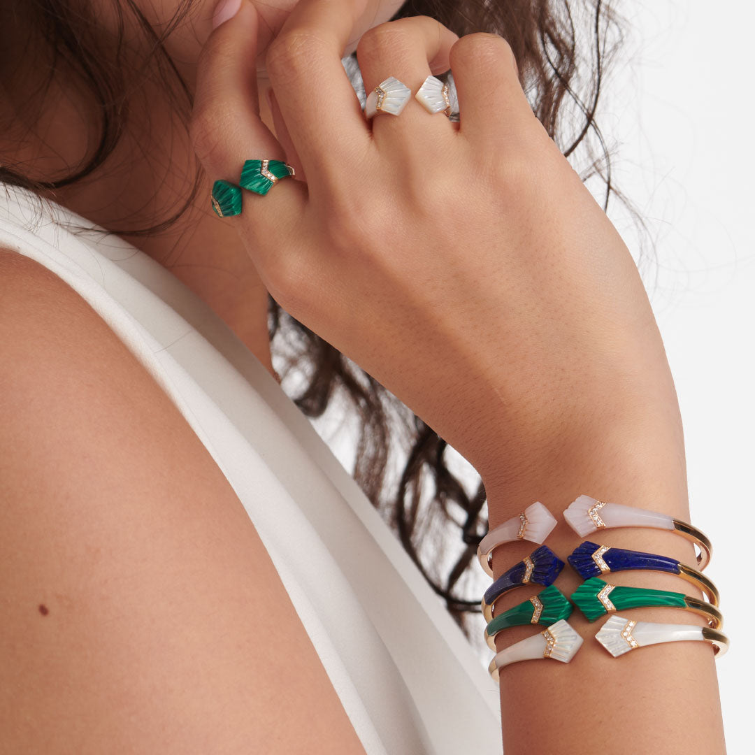 Elements Bangle - Blue - Charmaleena Jewellery