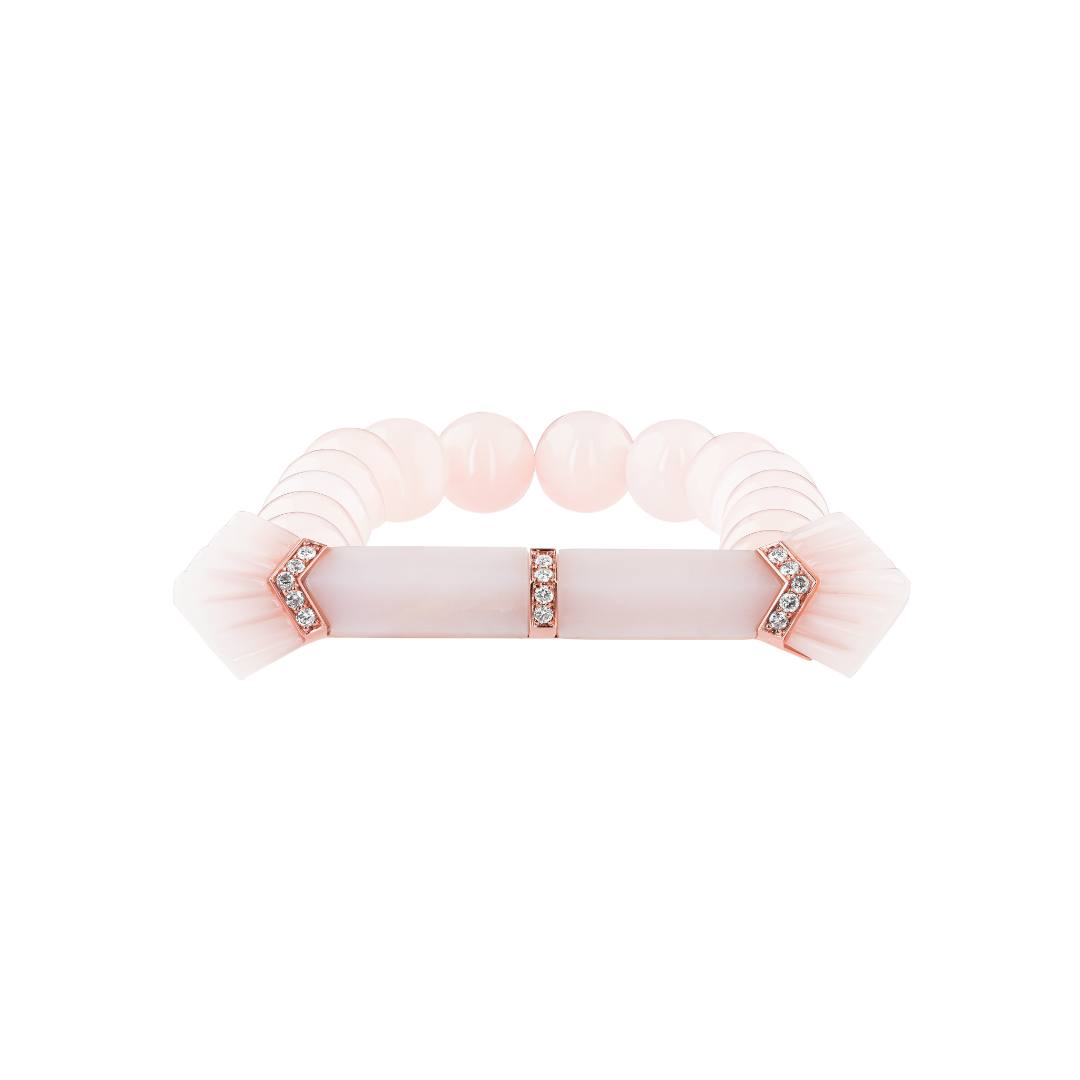 Elements Bead Bracelet - Pink - Charmaleena Jewellery
