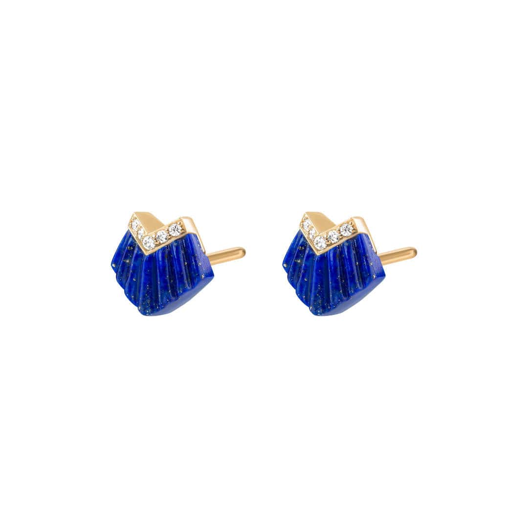 Elements Studs Earrings - Blue - Charmaleena Jewellery