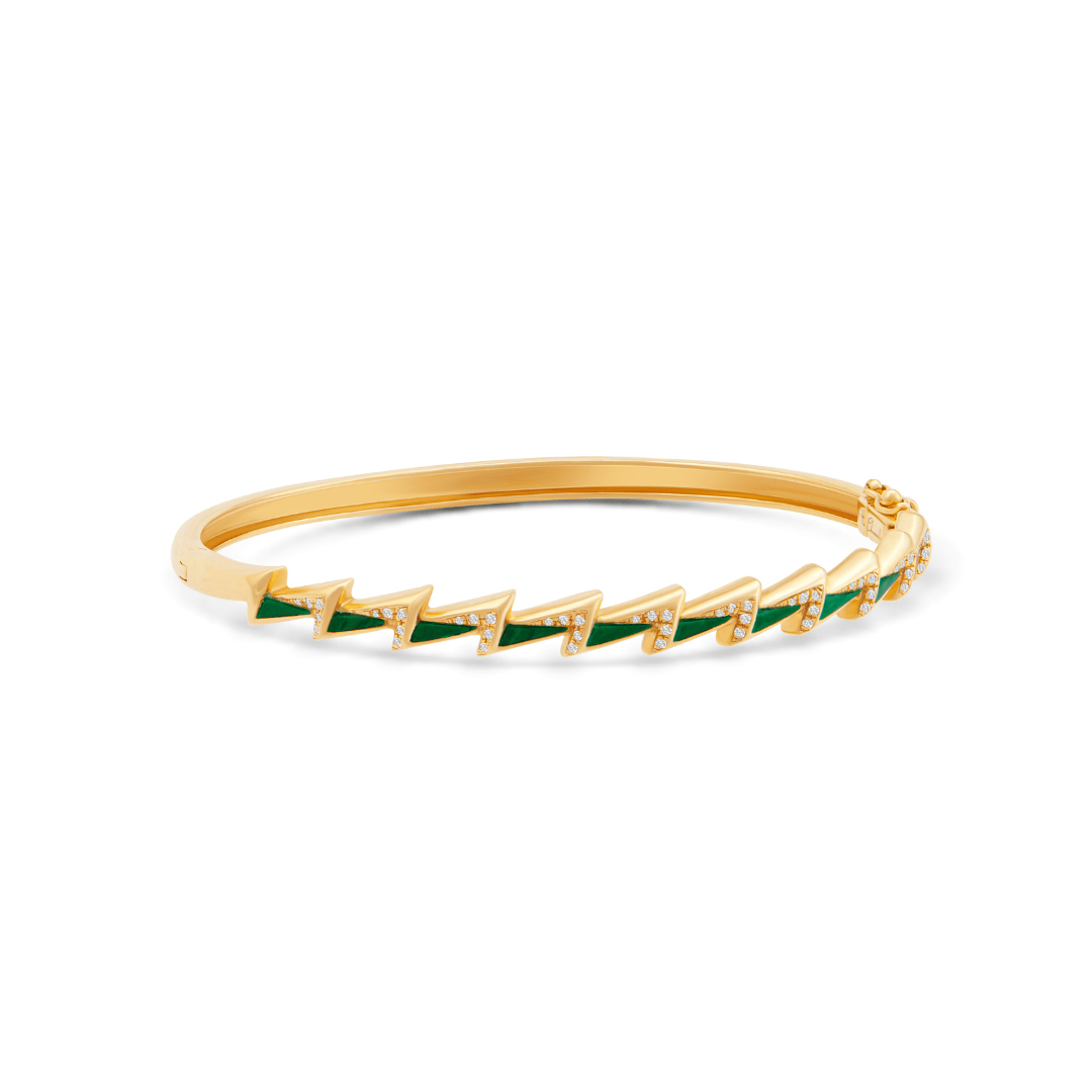 Energy Bangles - Green - Charmaleena Jewellery