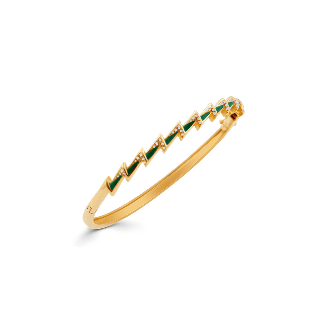 Energy Bangles - Green - Charmaleena Jewellery