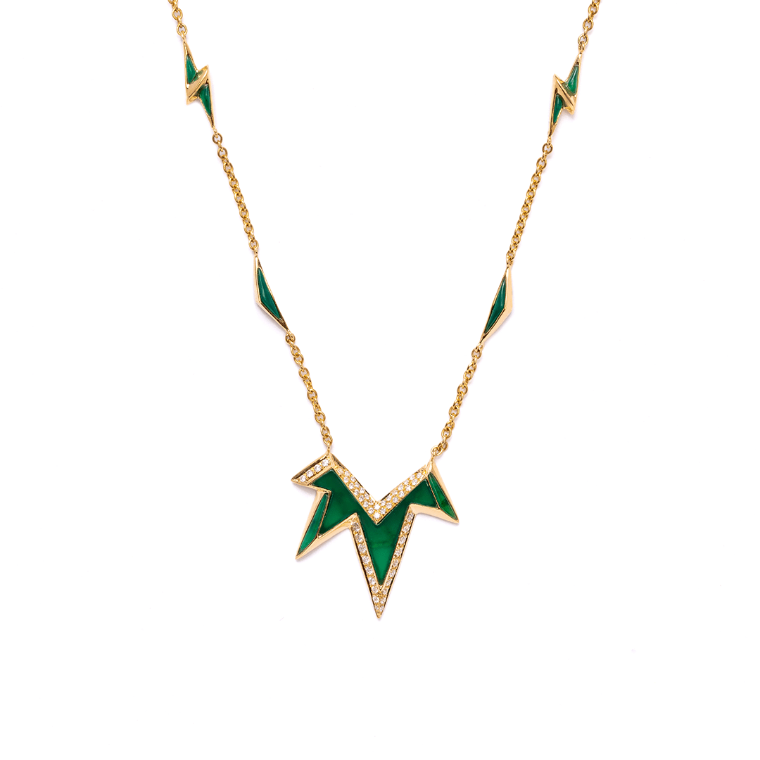 Energy Pendant - Green - Charmaleena Jewellery