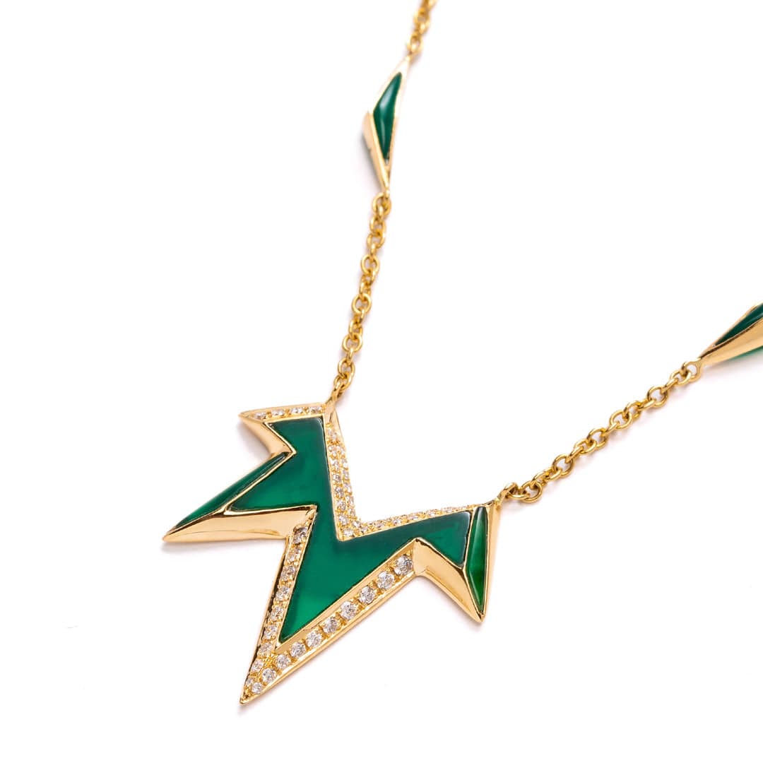 Energy Pendant - Green - Charmaleena Jewellery