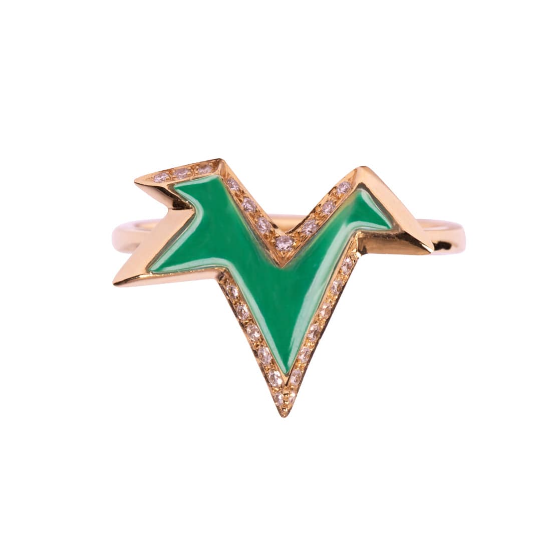 Energy Ring - Green - Charmaleena Jewellery