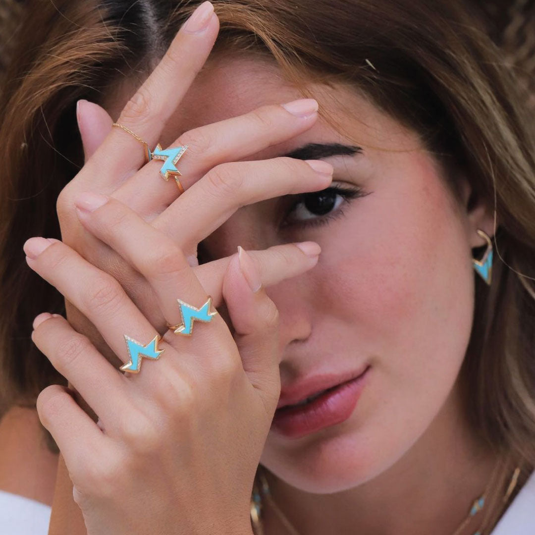 Energy Ring - Turquoise - Charmaleena Jewellery