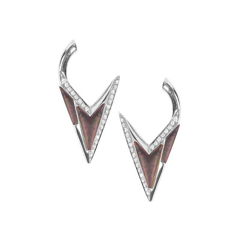 Energy Stone Earrings - Grey - Charmaleena Jewellery