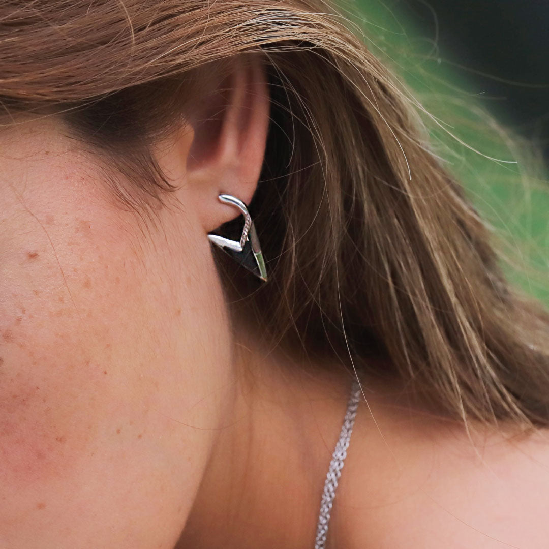 Energy Stone Earrings - Grey - Charmaleena Jewellery