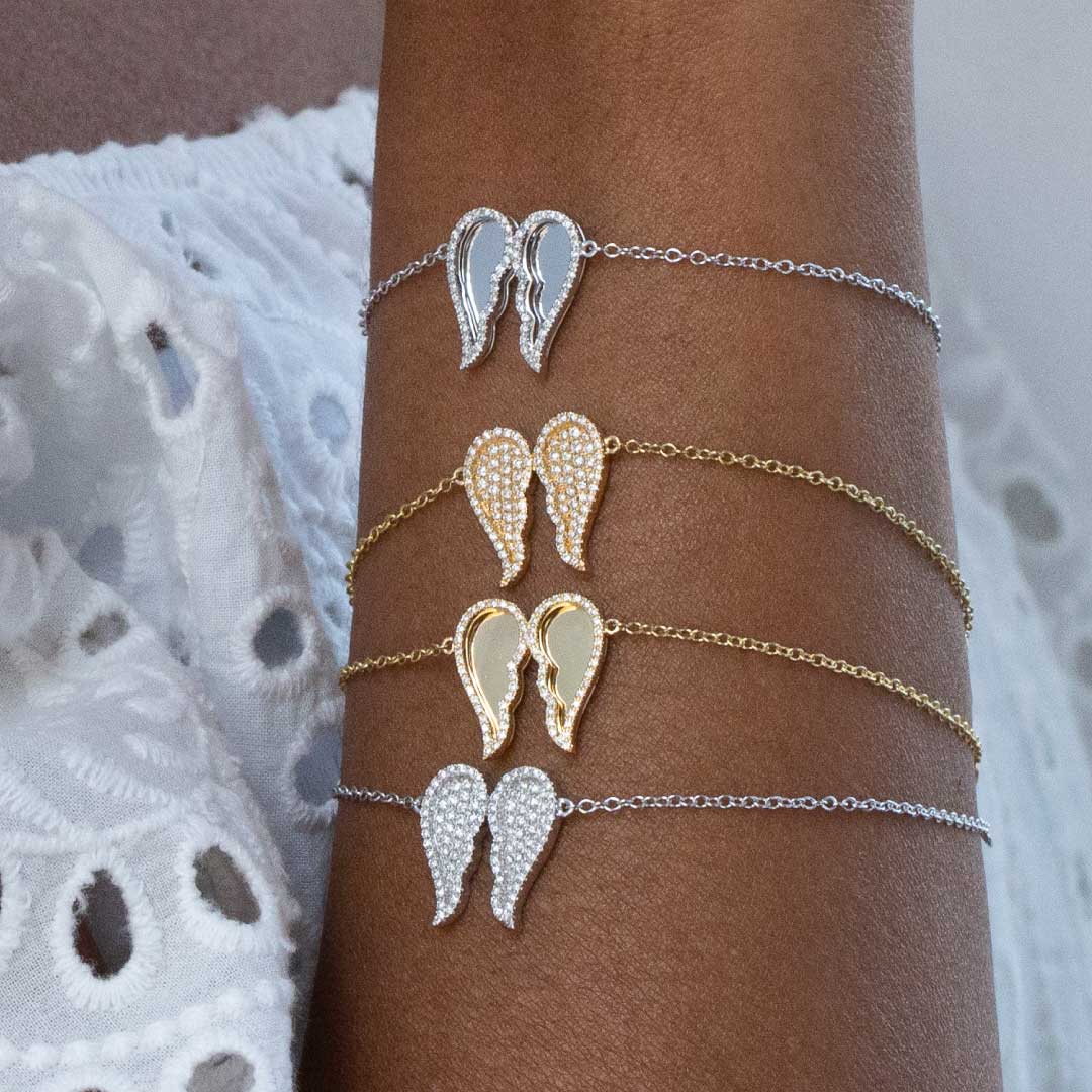 Freedom Bracelet - Pave - White - Charmaleena Jewellery