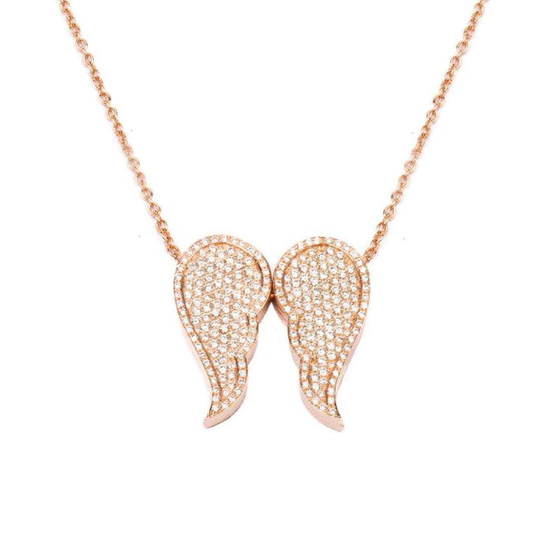 Freedom Necklace - Pave - Rose - Charmaleena Jewellery