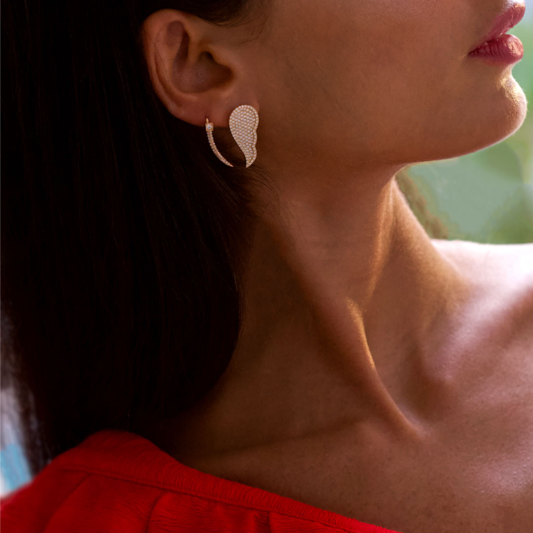 Freedom Necklace - Pave - Yellow - Charmaleena Jewellery