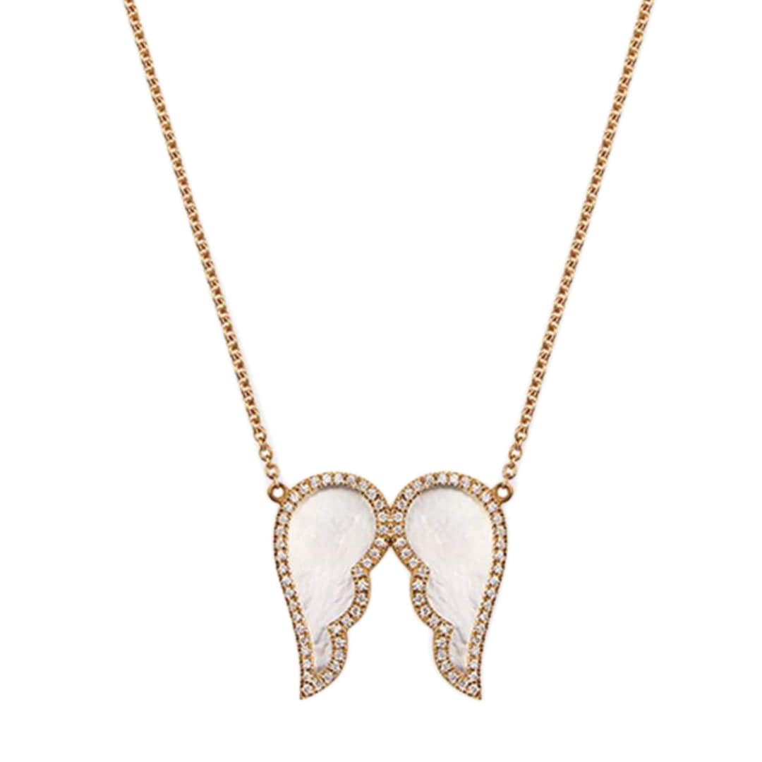 Freedom Necklace - White - Rose - Charmaleena Jewellery