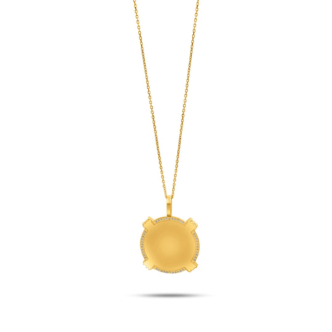 Golden 99 Names Pendant - Yellow - Charmaleena Jewellery