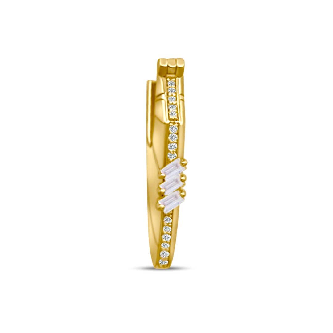 Golden Shield Earrings - Charmaleena Jewellery