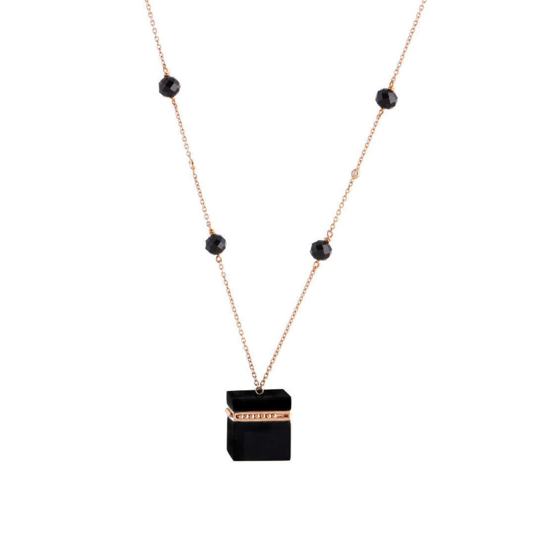 Kaaba Necklace Without Diamods Yellow Gold