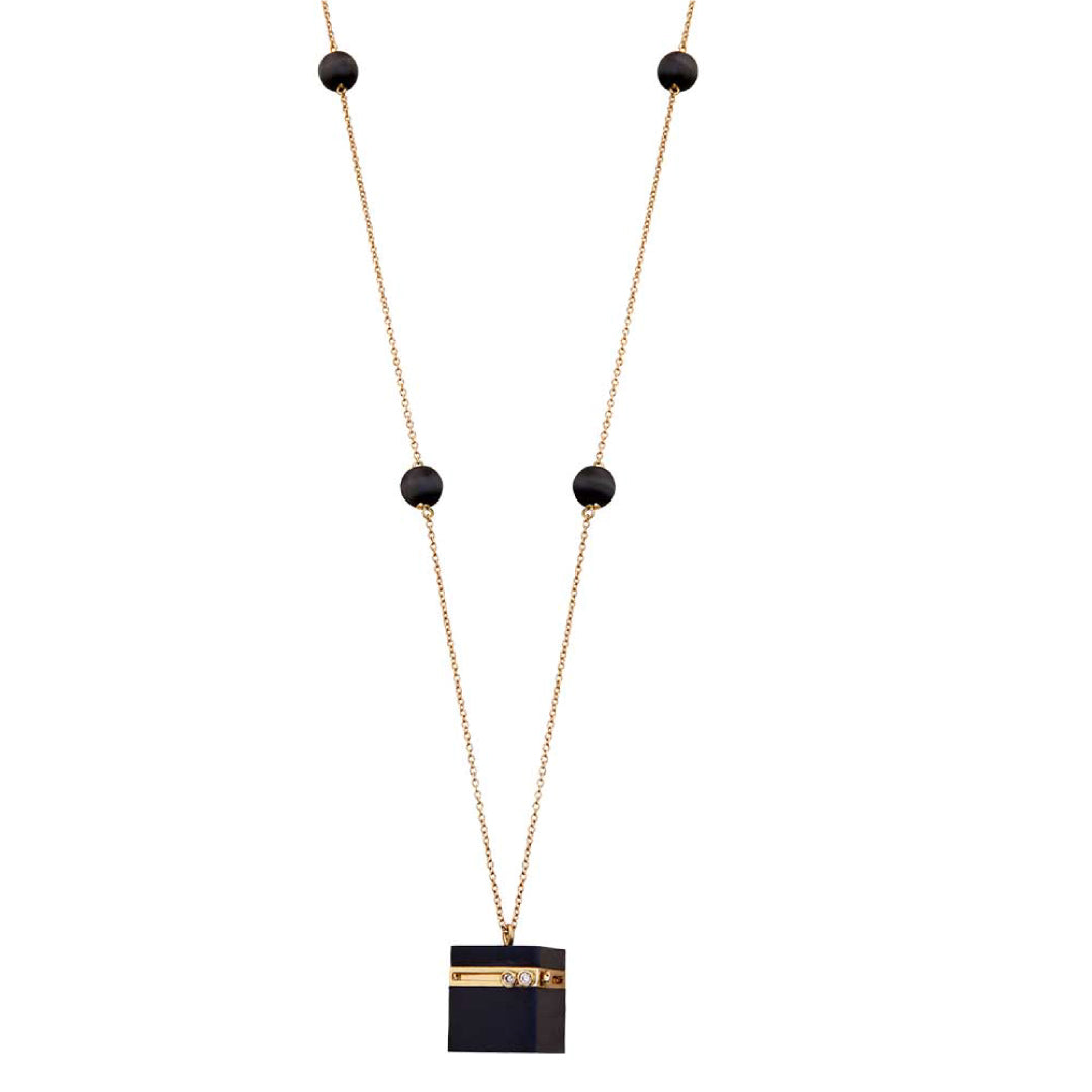 Kaaba Necklace - Pave - Charmaleena Jewellery