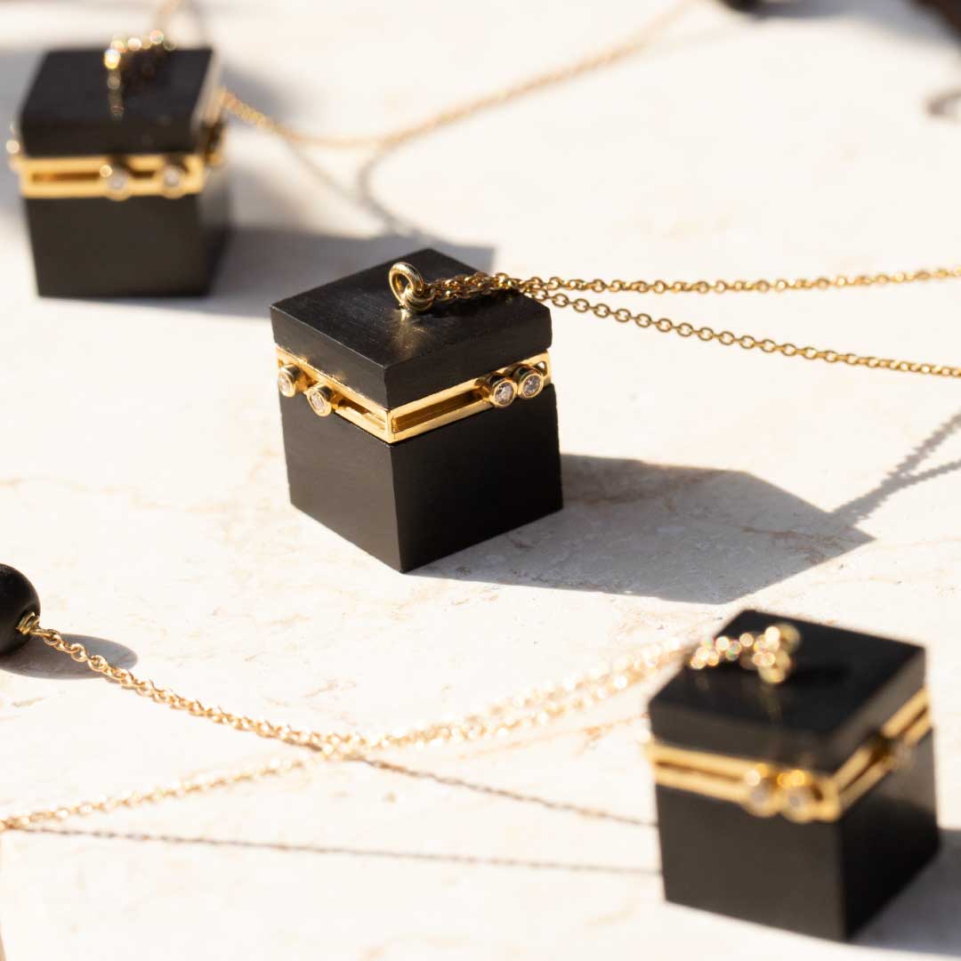 Kaaba Necklace - Pave - Charmaleena Jewellery