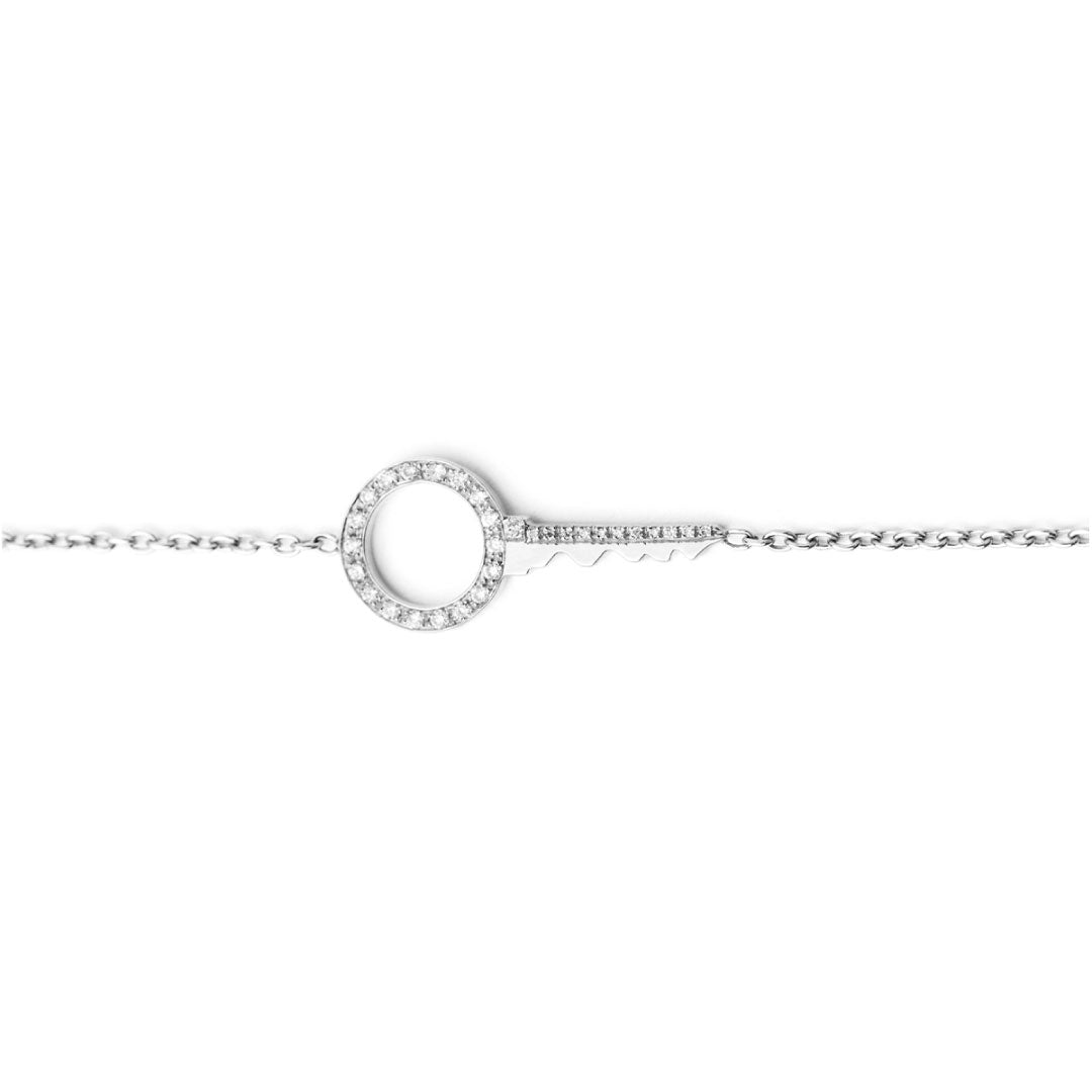 Key To My Heart Bracelet - White - Charmaleena Jewellery