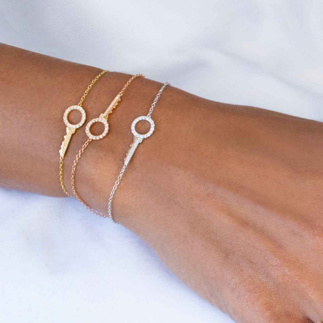 Key To My Heart Bracelet - Yellow - Charmaleena Jewellery