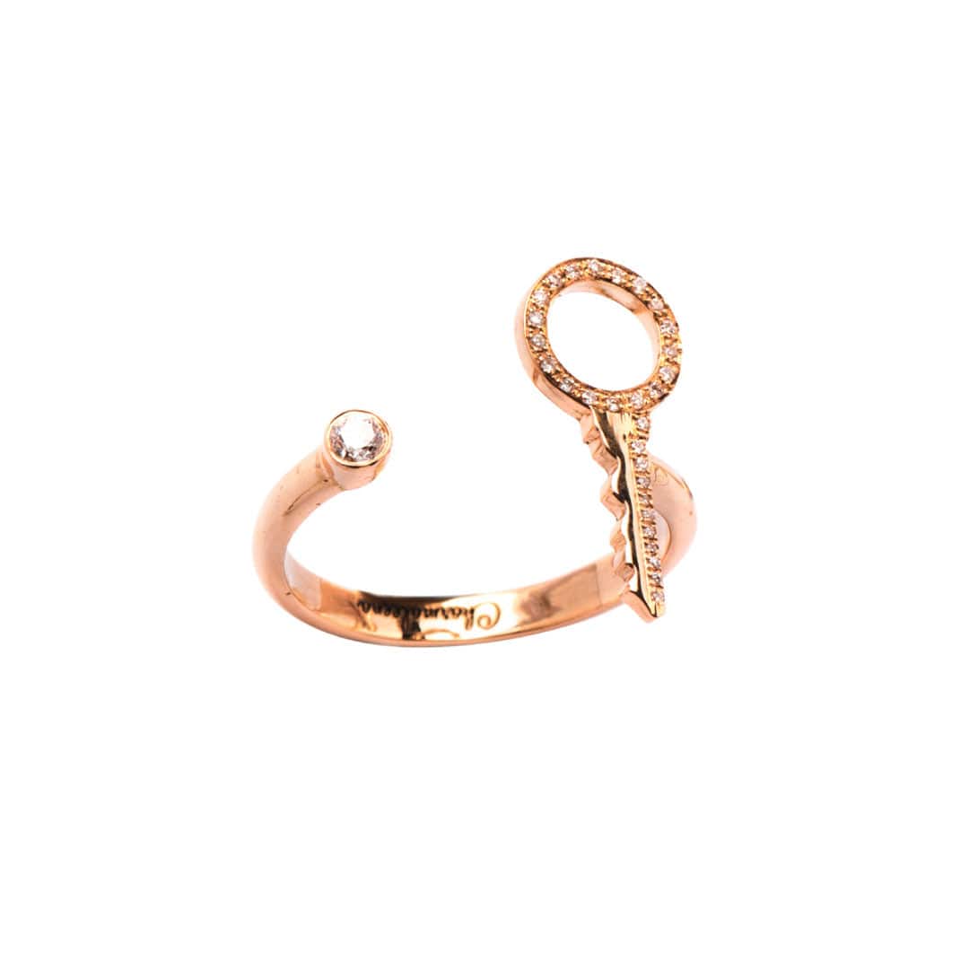 Key To My Heart Ring - Charmaleena Jewellery