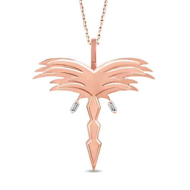 Golden - Palm Pendant - Rose