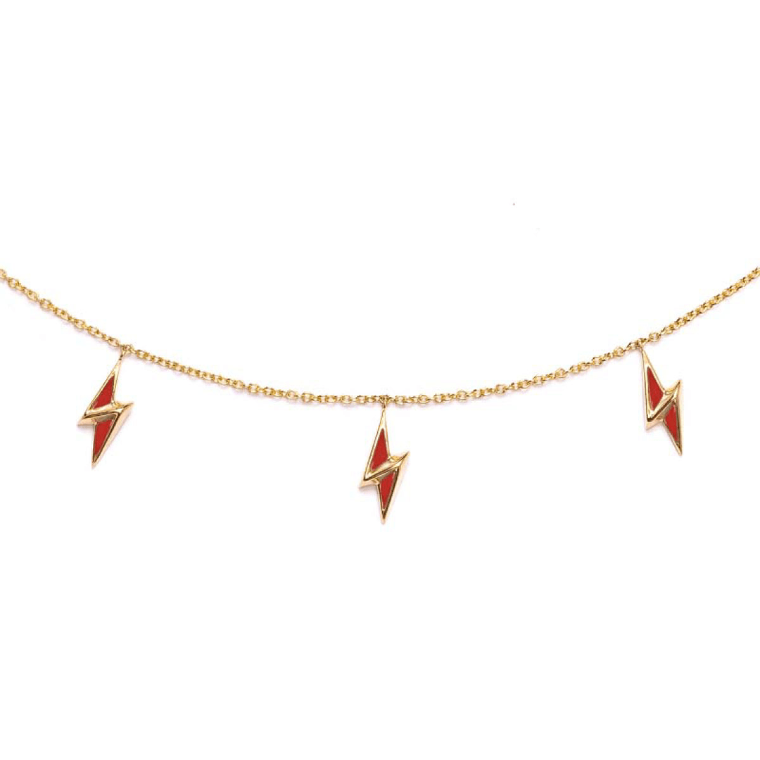 Multi Energy Necklace - Red - Charmaleena Jewellery