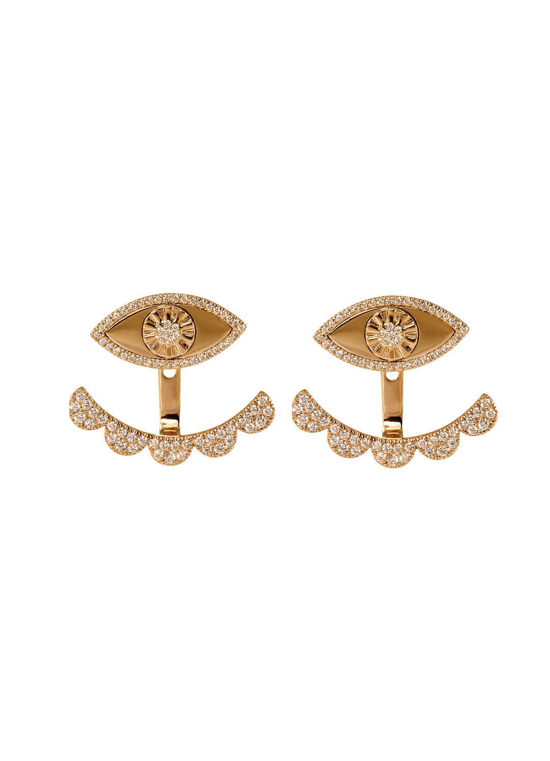 My Eyes-Big Earrings - Charmaleena Jewellery